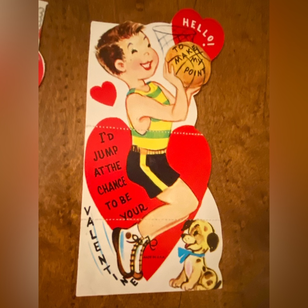 Vintage 1960's Valentines Cards Unused Lot of 6 - Picture 4 of 8